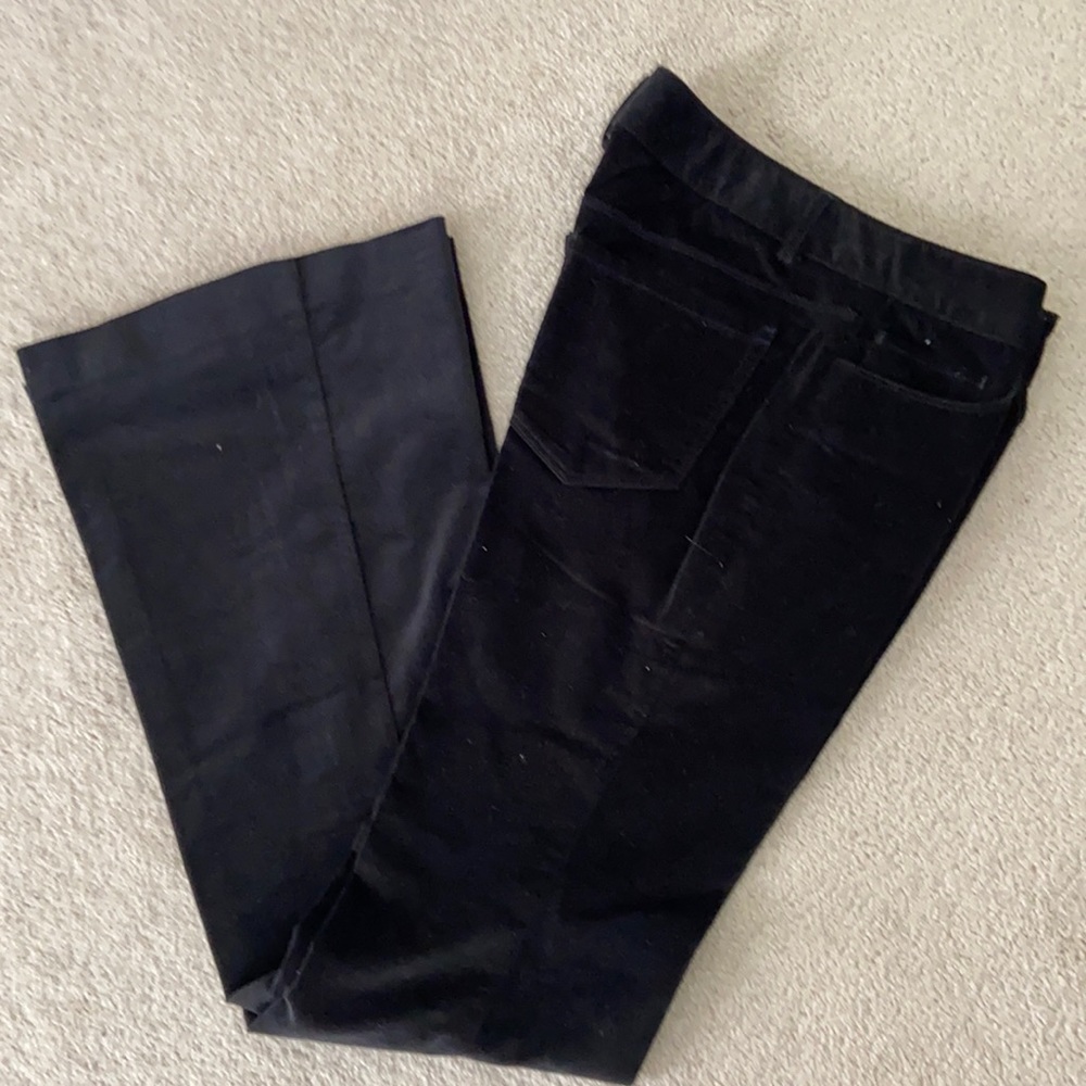 Black velvet Theory pants